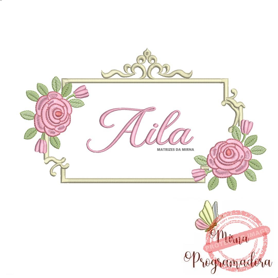 matriz de bordado aila matriz de bordado Aila - Imagem 1
