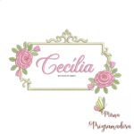 matriz de bordado Cecília