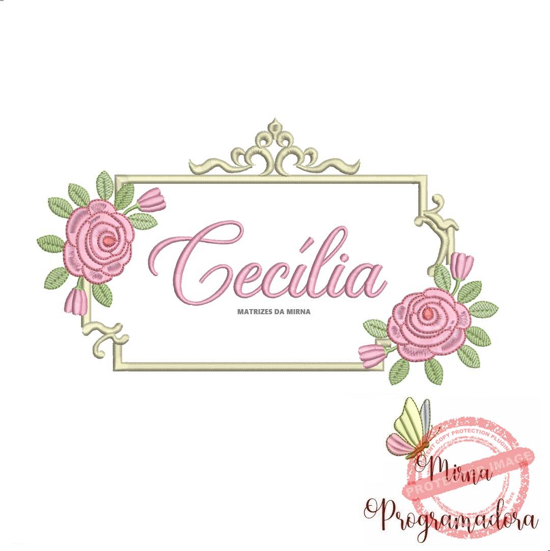 matriz de bordado cecilia matriz de bordado Cecília - Imagem 1