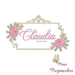 matriz de bordado Cláudia