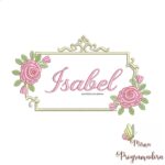 matriz de bordado Isabel