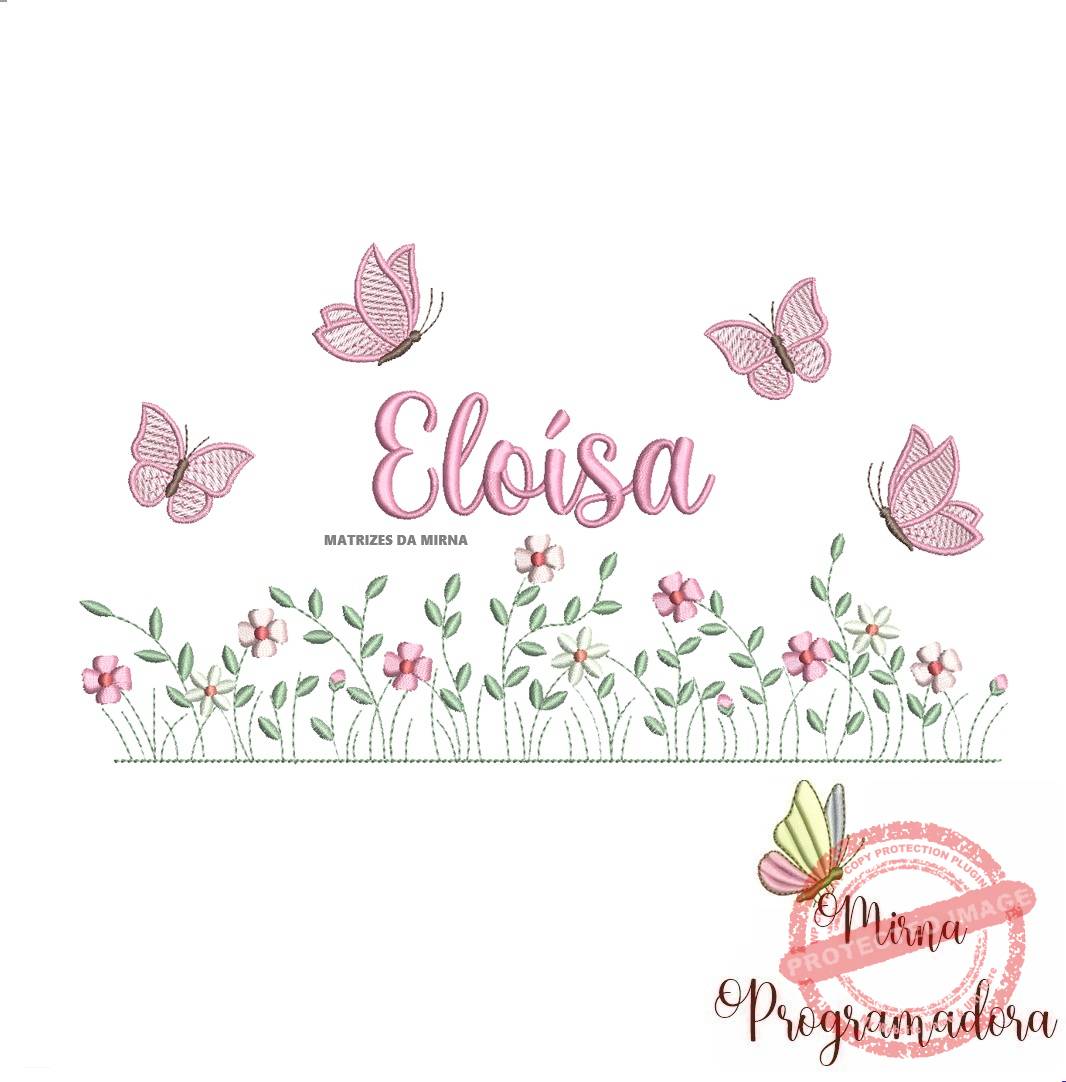 matriz de bordado jardim flores eloisa matriz de bordado Eloísa - Imagem 1