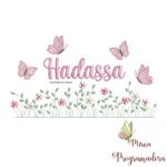 matriz de bordado Jardim Flores Hadassa