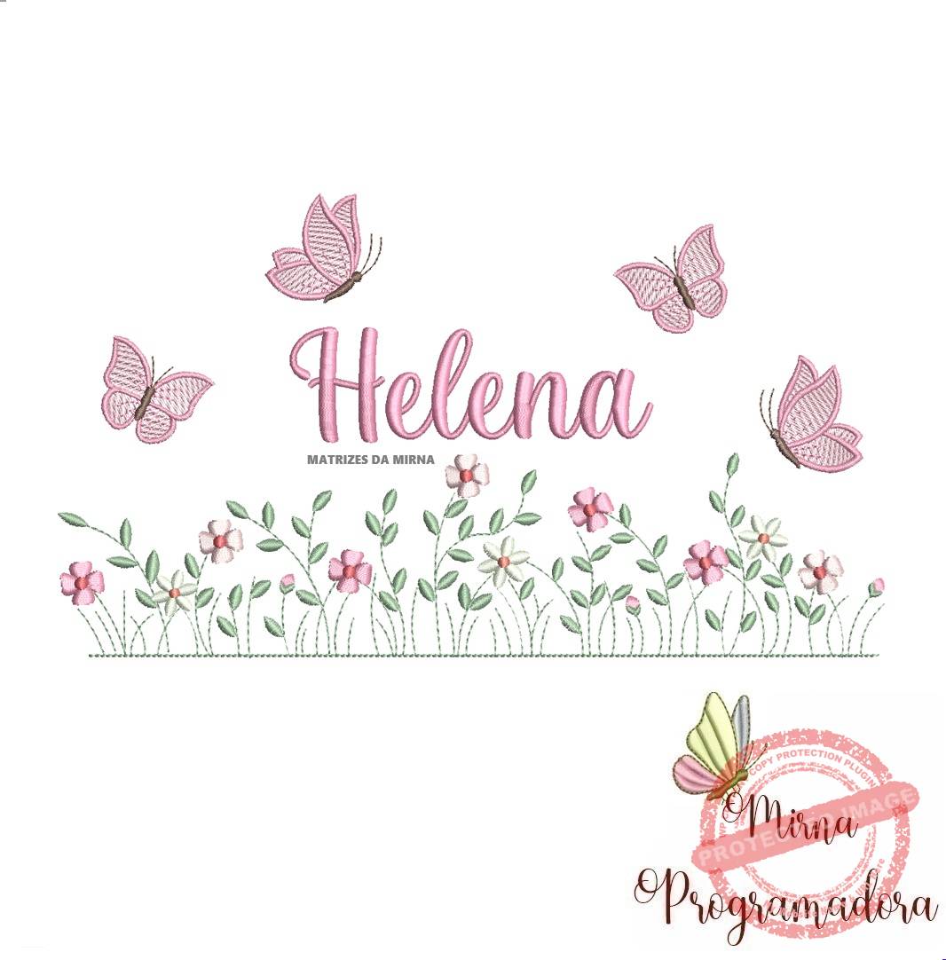 matriz de bordado jardim flores helena matriz de bordado Jardim Flores Helena - Imagem 1