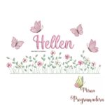 matriz de bordado Jardim Flores Hellen