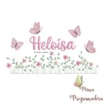 matriz de bordado Jardim Flores Heloísa