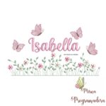 matriz de bordado Jardim Flores Isabella
