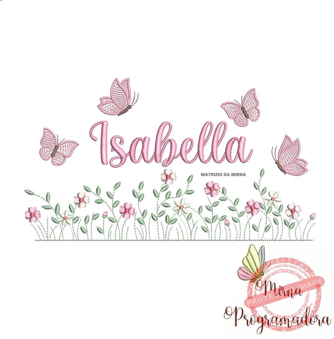 matriz de bordado jardim flores isabella matriz de bordado Jardim Flores Isabella - Imagem 1