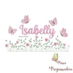 matriz de bordado Jardim Flores Isabelly