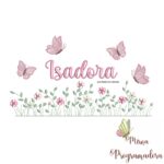 matriz de bordado Jardim Flores Isadora