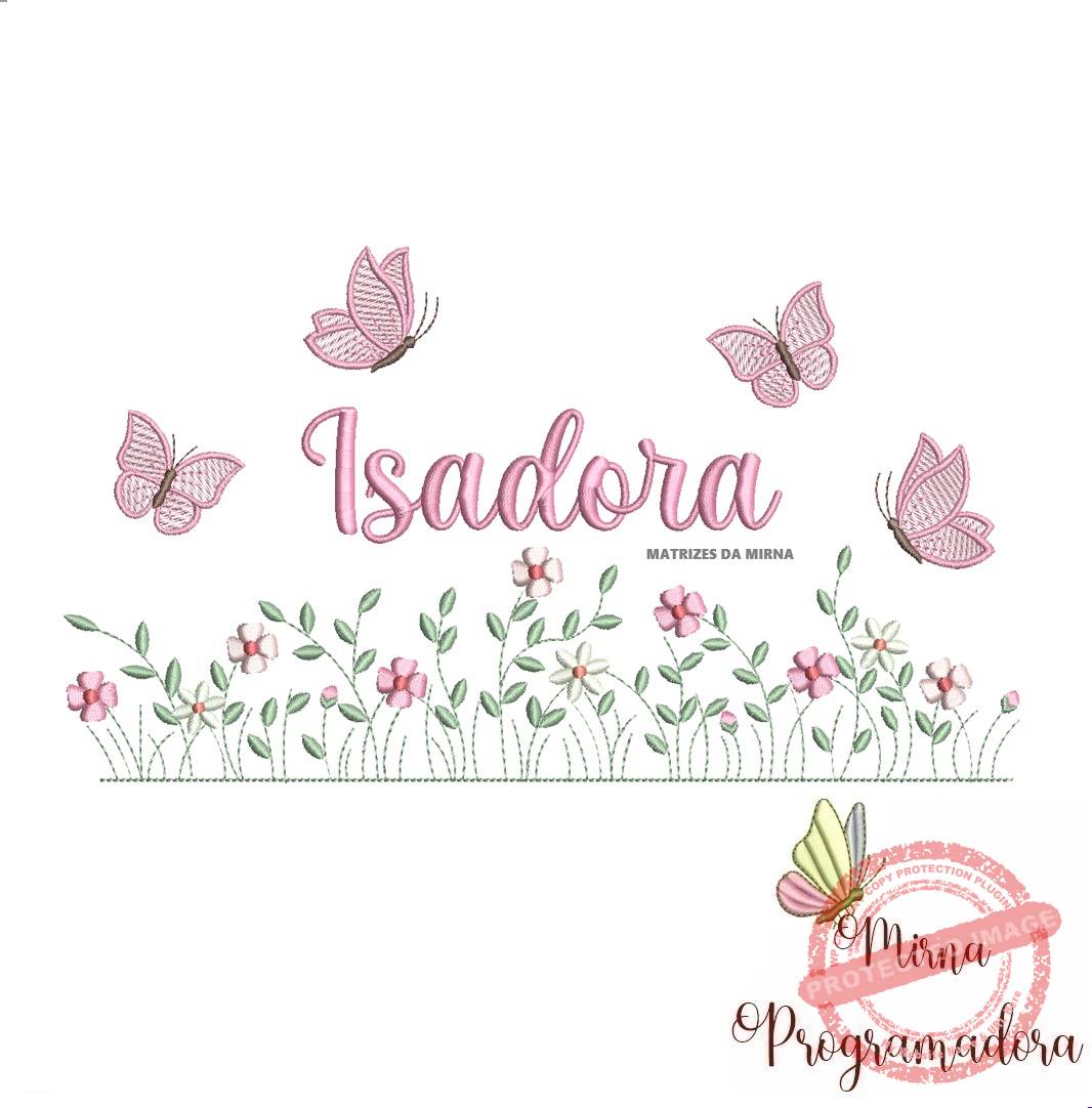 matriz de bordado jardim flores isadora matriz de bordado Jardim Flores Isadora - Imagem 1