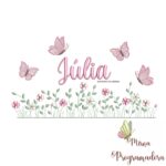 matriz de bordado Jardim Flores Júlia