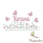 matriz de bordado Jardim Flores Karina