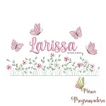 matriz de bordado Jardim Flores Larissa