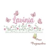 matriz de bordado Jardim Flores Lavínia