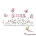 matriz de bordado Jardim Flores Lorena