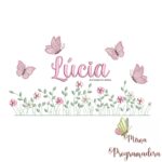 matriz de bordado Jardim Flores Lúcia