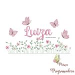 matriz de bordado Jardim Flores Luiza
