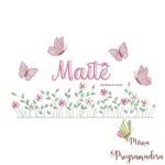 matriz de bordado Jardim Flores Maitê
