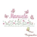 matriz de bordado Jardim Flores Manuela