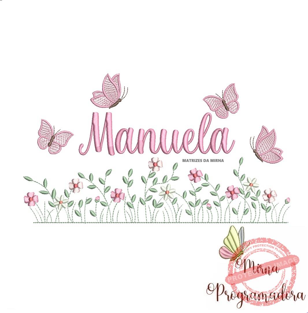 matriz de bordado jardim flores manuela matriz de bordado Jardim Flores Manuela - Imagem 1