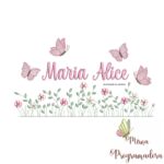 matriz de bordado Jardim Flores Maria Alice