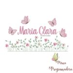 matriz de bordado Jardim Flores Maria Clara