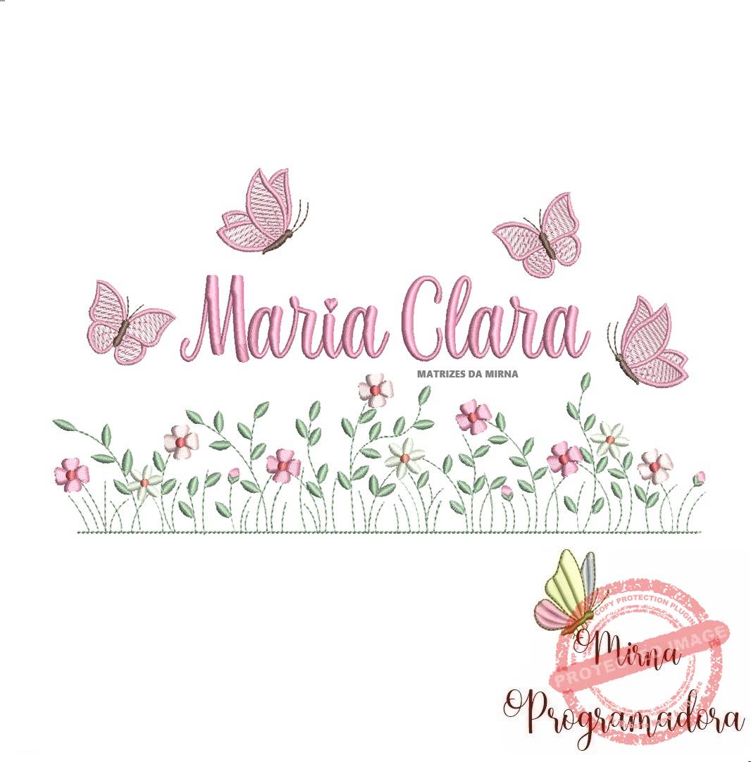 matriz de bordado jardim flores maria clara matriz de bordado Jardim Flores Maria Clara - Imagem 1