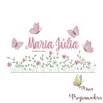 matriz de bordado Jardim Flores Maria Júlia