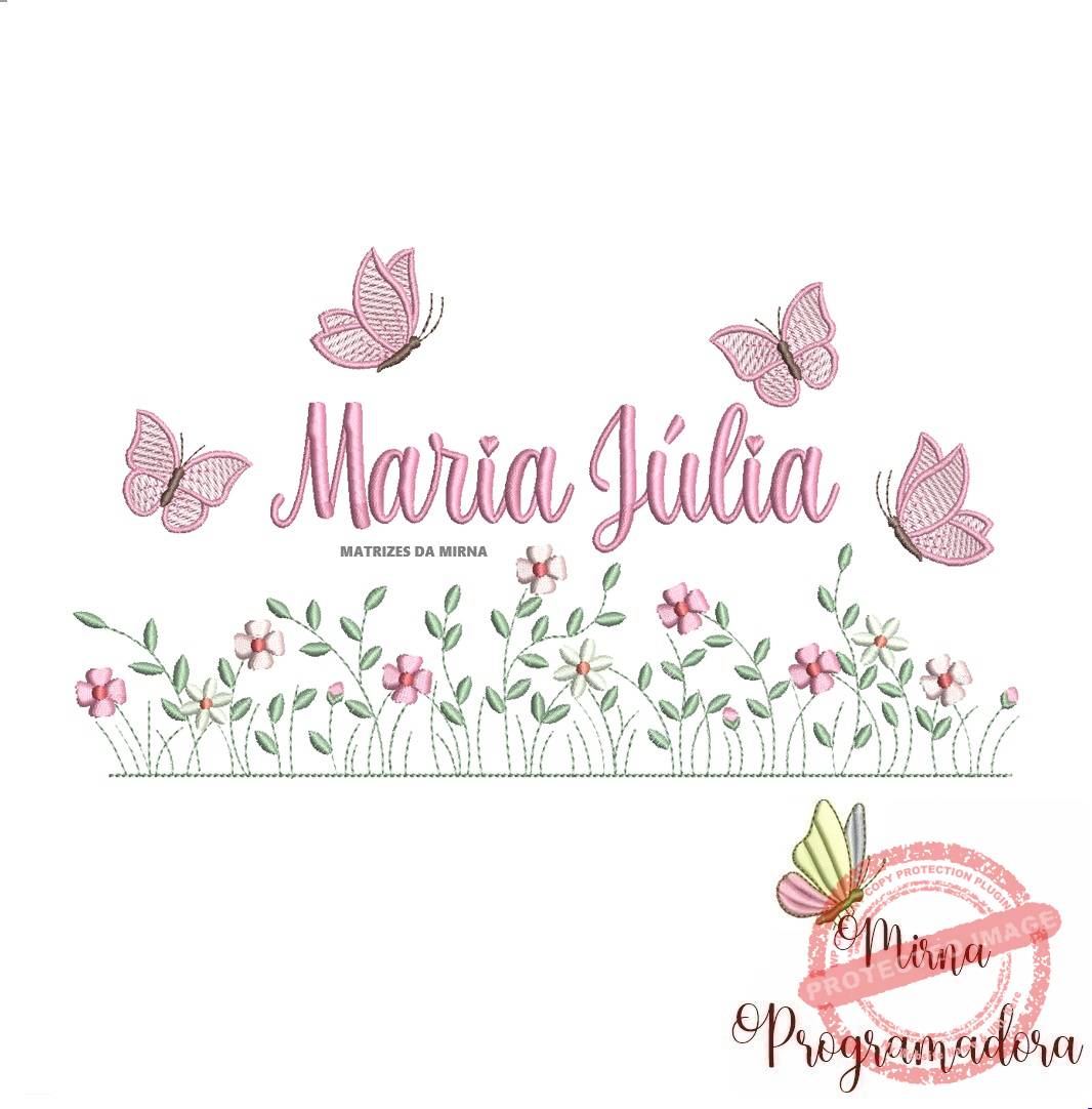 matriz de bordado jardim flores maria julia matriz de bordado Jardim Flores Maria Júlia - Imagem 1