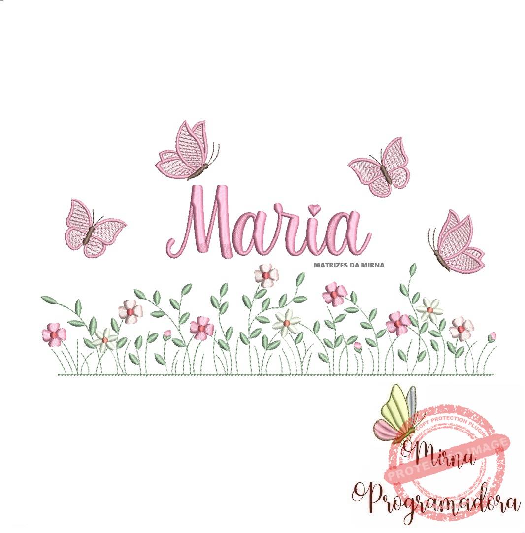 matriz de bordado jardim flores maria matriz de bordado Jardim Flores Maria - Imagem 1