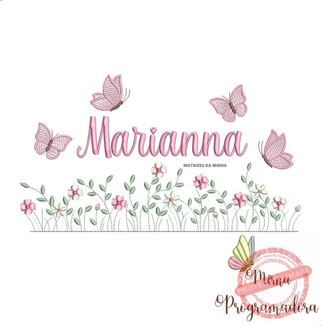 matriz de bordado jardim flores marianna matriz de bordado Jardim Flores Marianna - Imagem 1