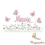 matriz de bordado Jardim Flores Mavie