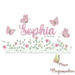 matriz de bordado Jardim Flores Sophia