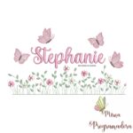 matriz de bordado Jardim Flores Stephanie