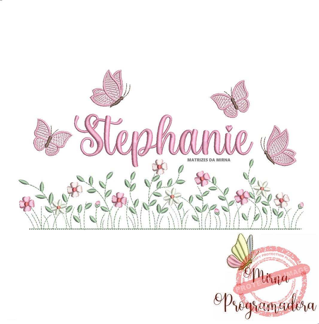 matriz de bordado jardim flores stephanie matriz de bordado Jardim Flores Stephanie - Imagem 1