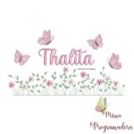 matriz de bordado Jardim Flores Thalita