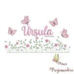 matriz de bordado Jardim Flores Úrsula