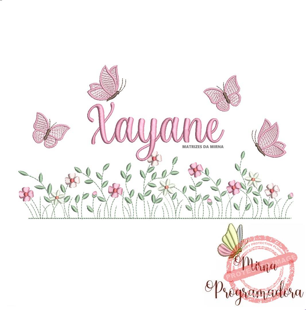 matriz de bordado jardim flores xayane matriz de bordado Jardim Flores Xayane - Imagem 1