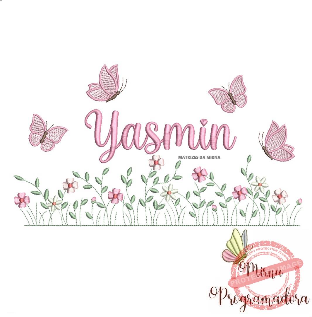 matriz de bordado jardim flores yasmin matriz de bordado Jardim Flores Yasmin - Imagem 1