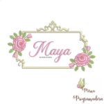 matriz de bordado Maya