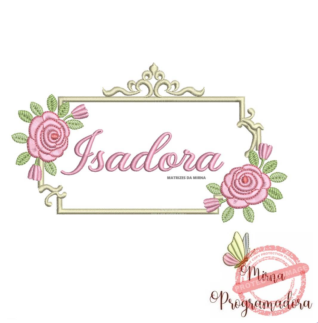 matriz de bordado moldura elegante isadora matriz de bordado moldura elegante Isadora - Imagem 1