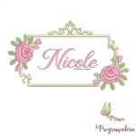 matriz de bordado Nicole