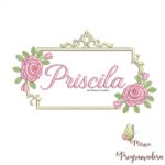 matriz de bordado Priscila