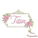 matriz de bordado Titia
