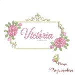 matriz de bordado Victória