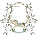 matriz de bordados Coleção Moldura cavalinho - Imagem 2