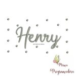 Matriz de Bordado - Henry (fazemos Qualquer Nome)