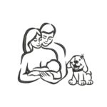 Matriz de Bordado Família com Cachorrinho