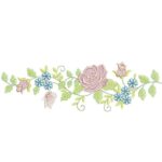 Matriz da Bordado - Flores Rosas Rosas